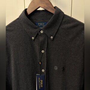 Polo by Ralph Lauren Men's Gray button down Shirt